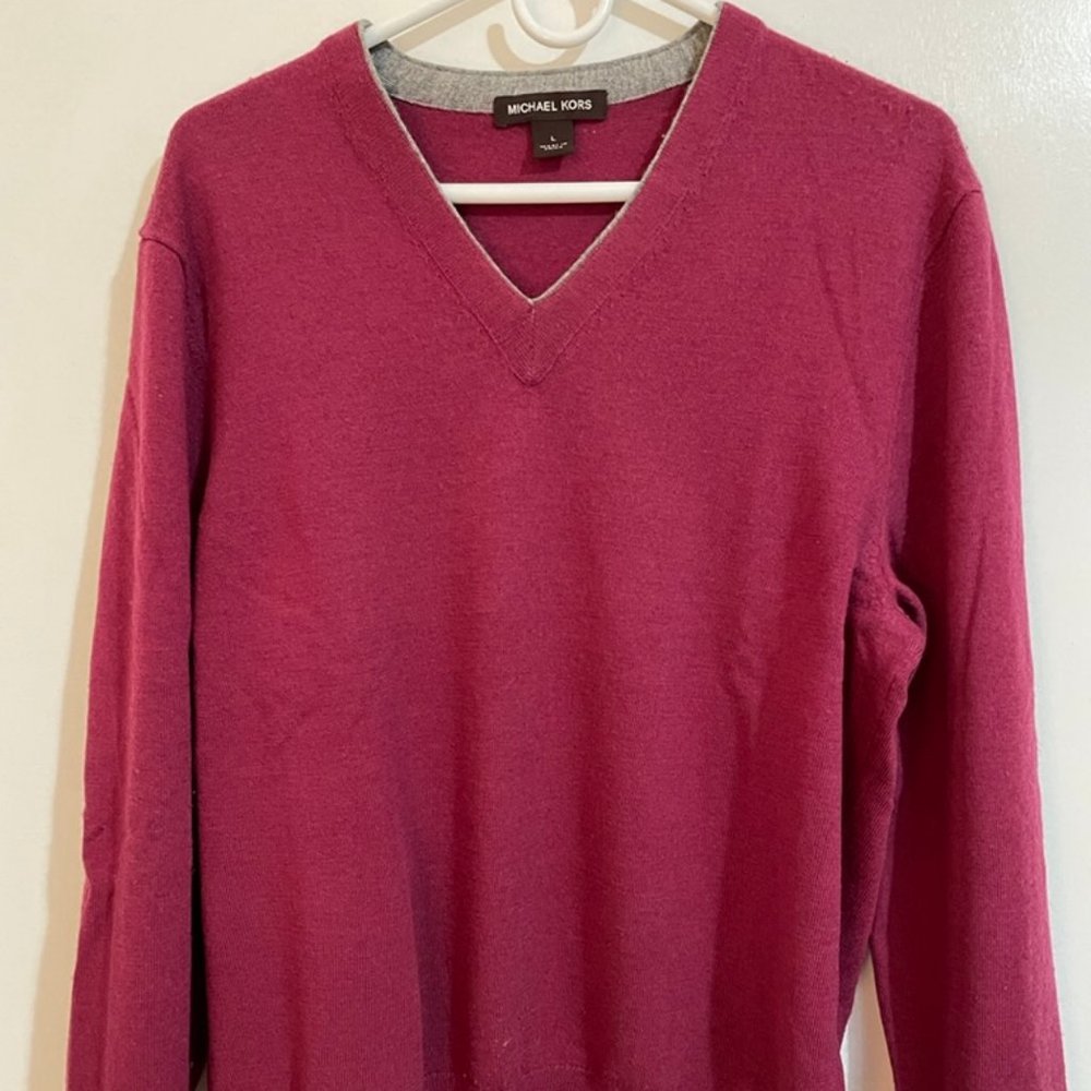 Michael Kors Merino V-Neck Sweater